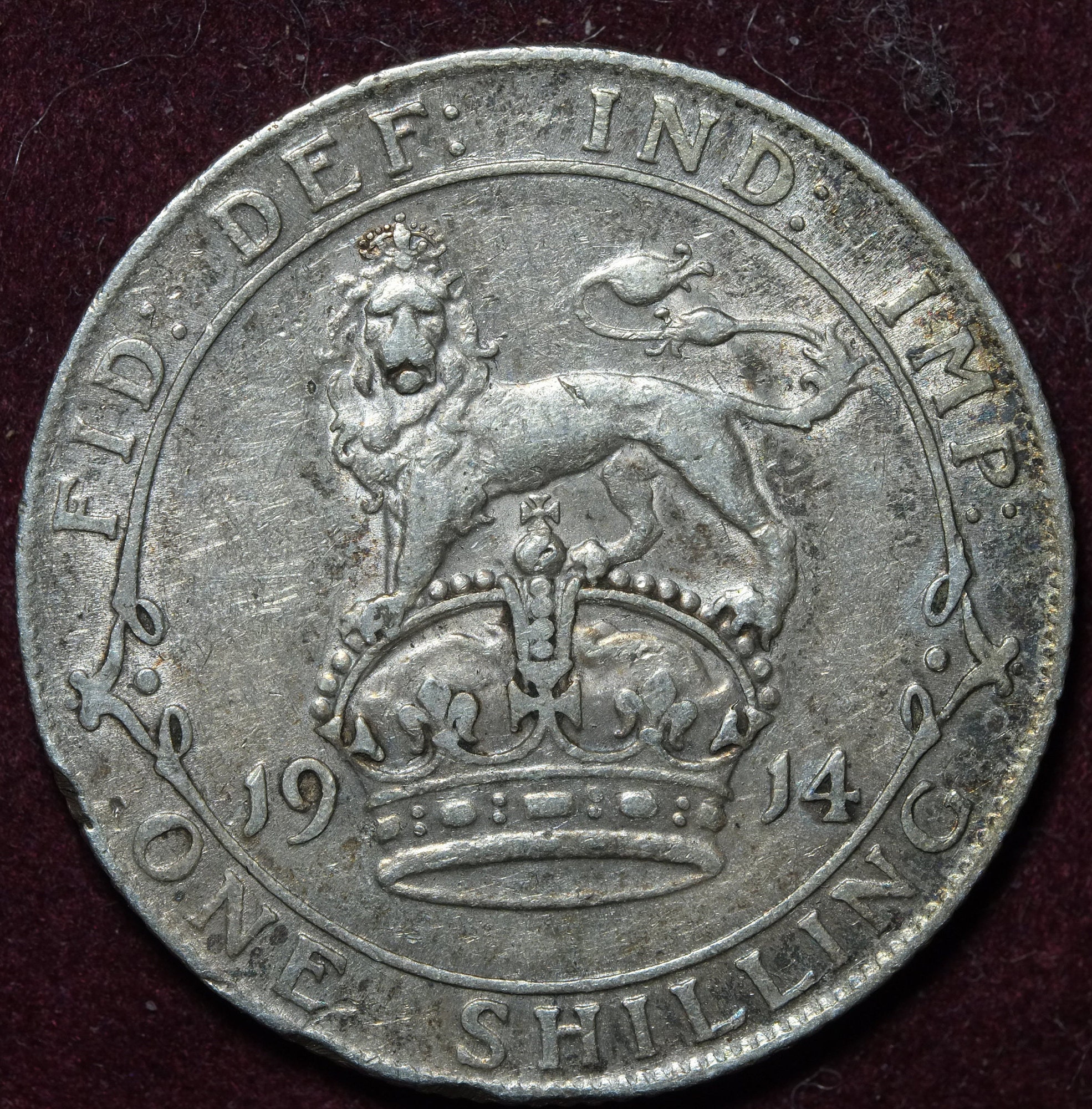Image of 1914 Silver Shilling George V