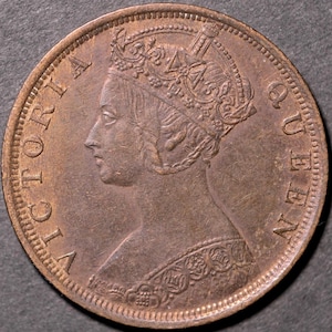 1901 H British Hong Kong One Cent Victoria
