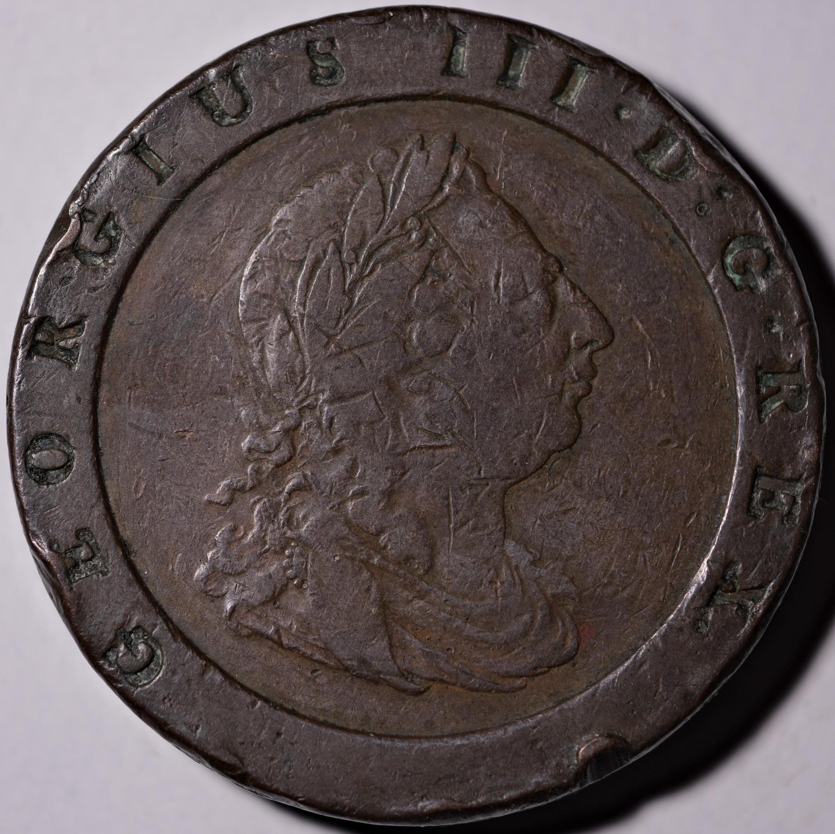 コ*木様 1797年 英国カートホイール 2ペンス 銅貨ジョージ3世 1797年 カートホイール 2ペンス硬貨 ジョージ3世 - Etsy 日本