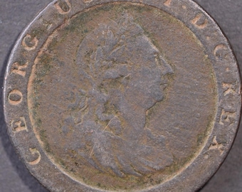 1797年 ジョージ3世 カートホイールペニー イギリス銅貨、コレクターへ