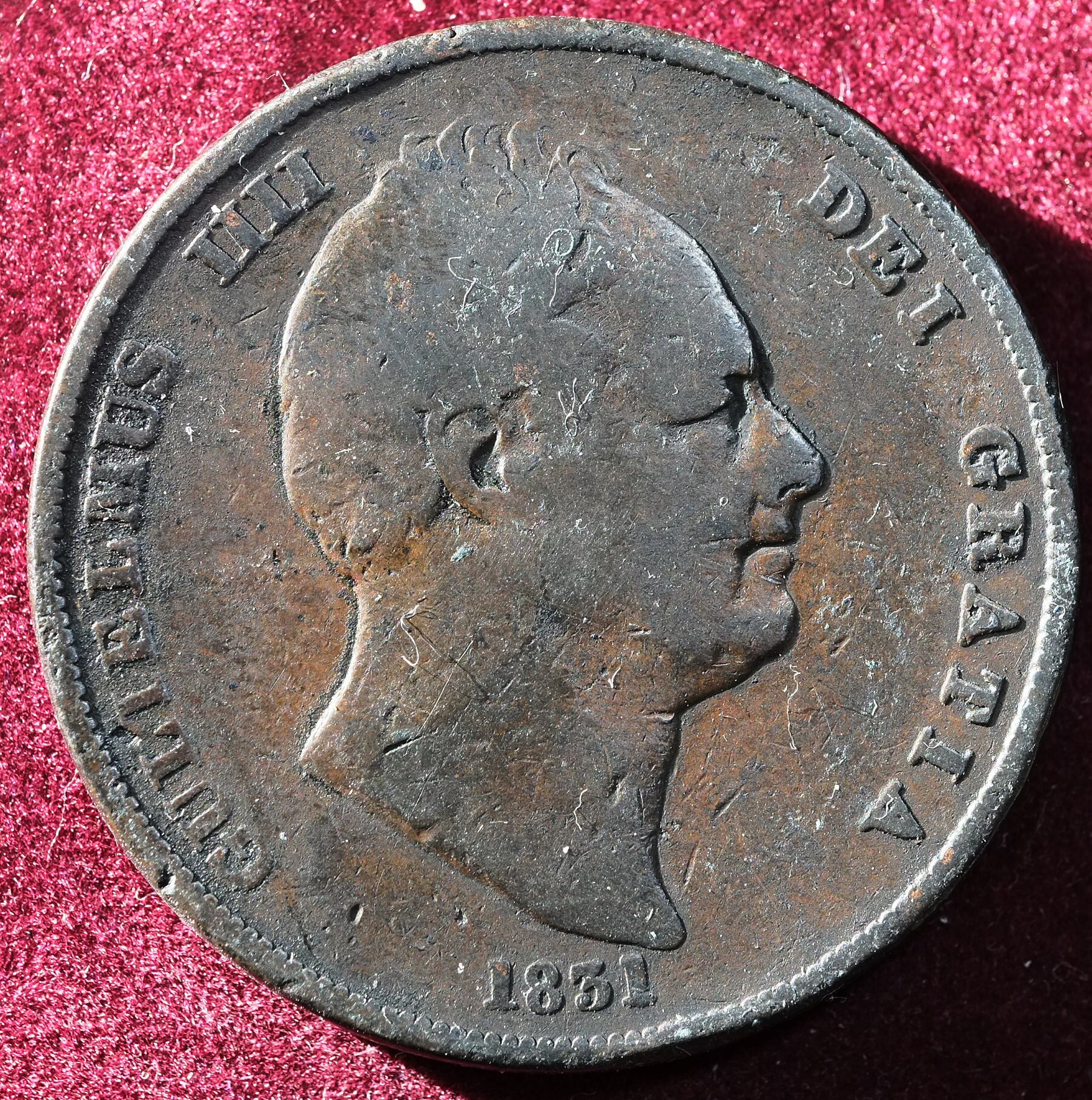 Image of 1831 One Penny Coin King William Iiii