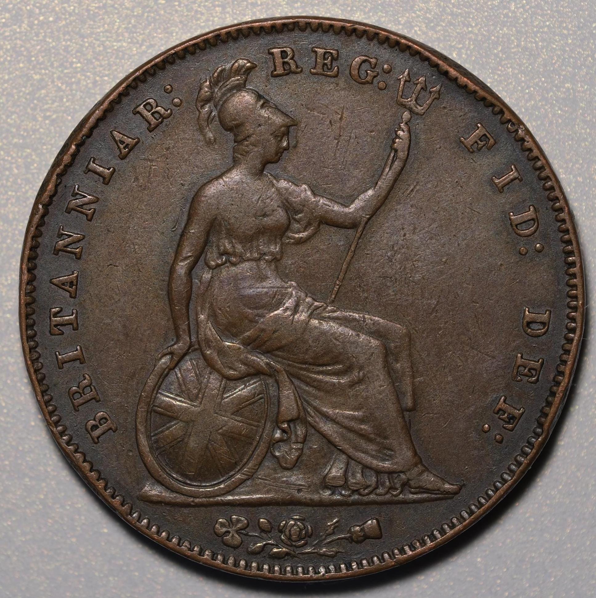 1857 ヴィクトリア女王 1 ペニー NC - Etsy 日本