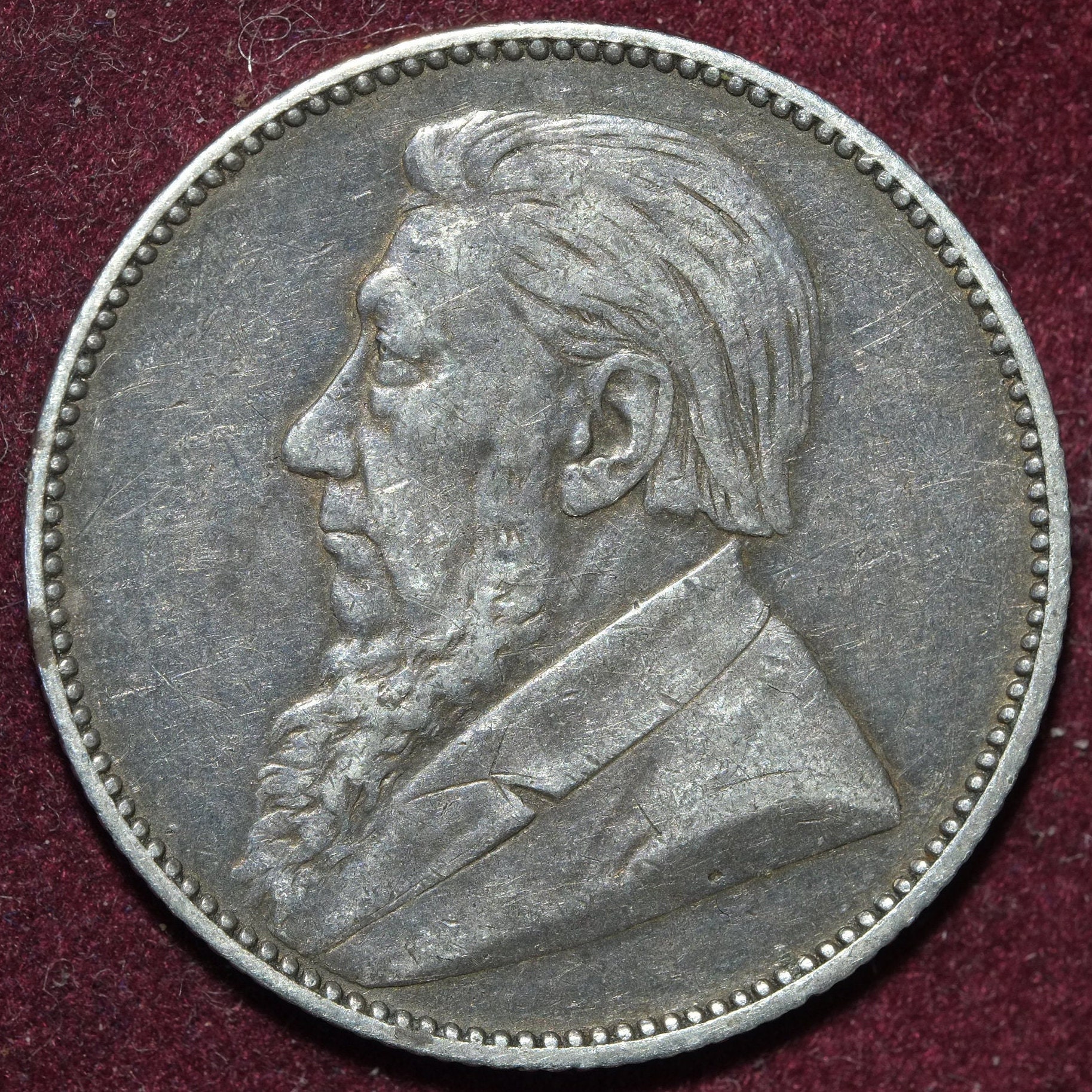 Image of 1897 Silver Shilling Zar South Africa 1st Republic
