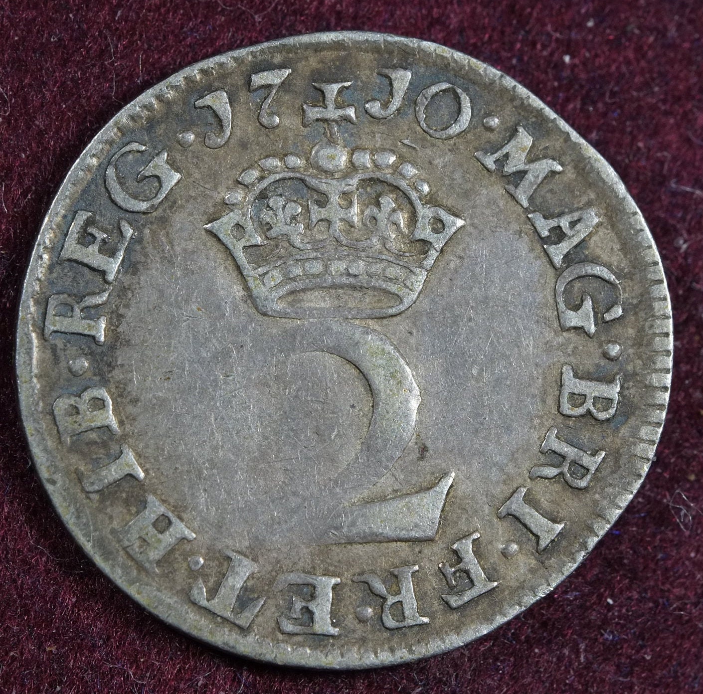 Image of 1710 Queen Anne Maundy Twopence Silver Coin