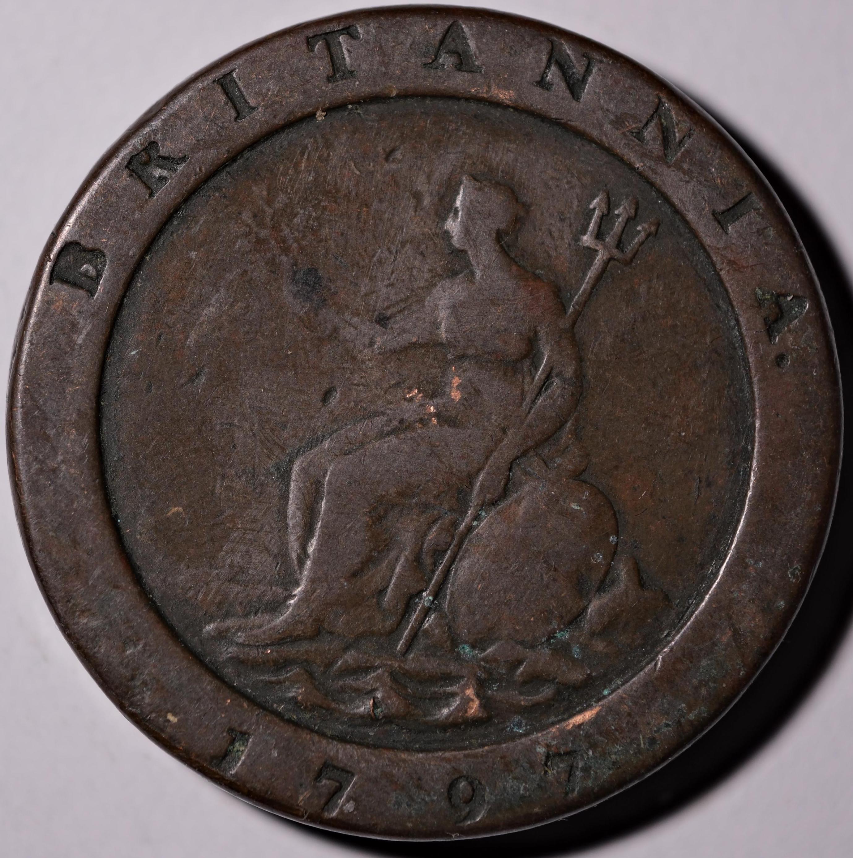 1797 Cartwheel Twopence Coin King George III - Etsy