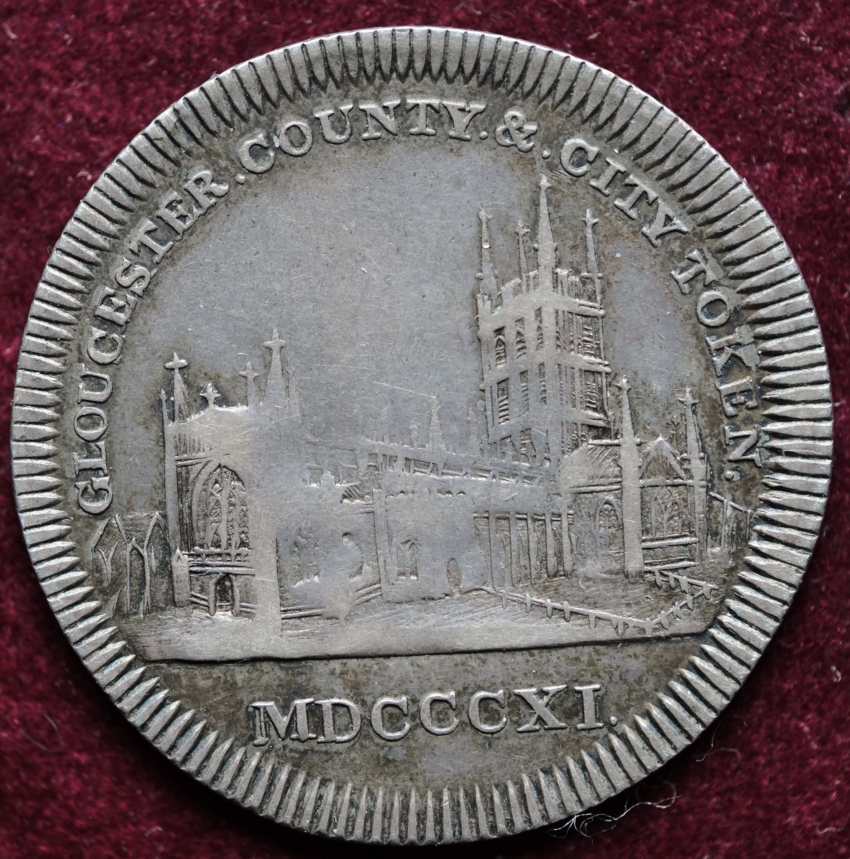 Image of 1811 Gloucester County & City Silver Shilling Token