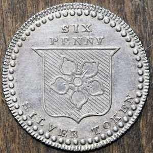 1811 Silver Sixpence Token Morgan London