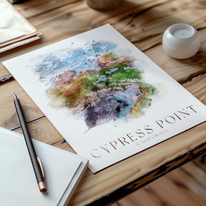Cypress Point Print, Golf Poster - Travel Print