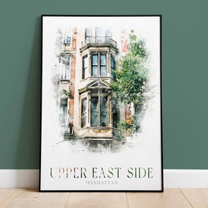 Upper East Side Print, Manhattan