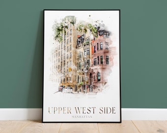 Upper West Side Print, Manhattan New York