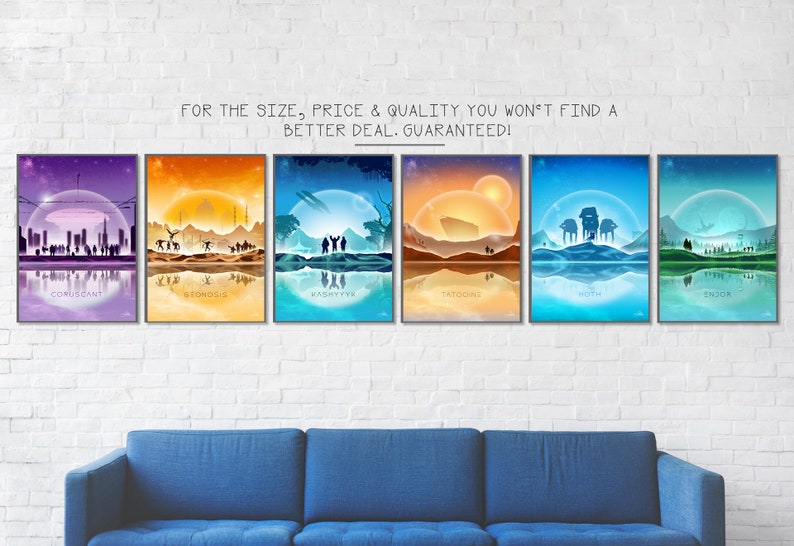 Star Wars Poster-Wall Art-Star Wars Print-Star Wars image 1