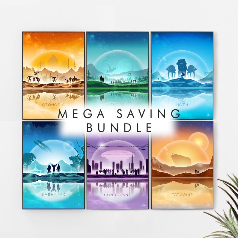 Star Wars Poster-Wall Art-Star Wars Print-Star Wars image 0