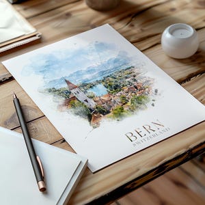 Bern Switzerland Print, Travel Print