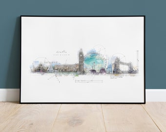 London Skyline Print