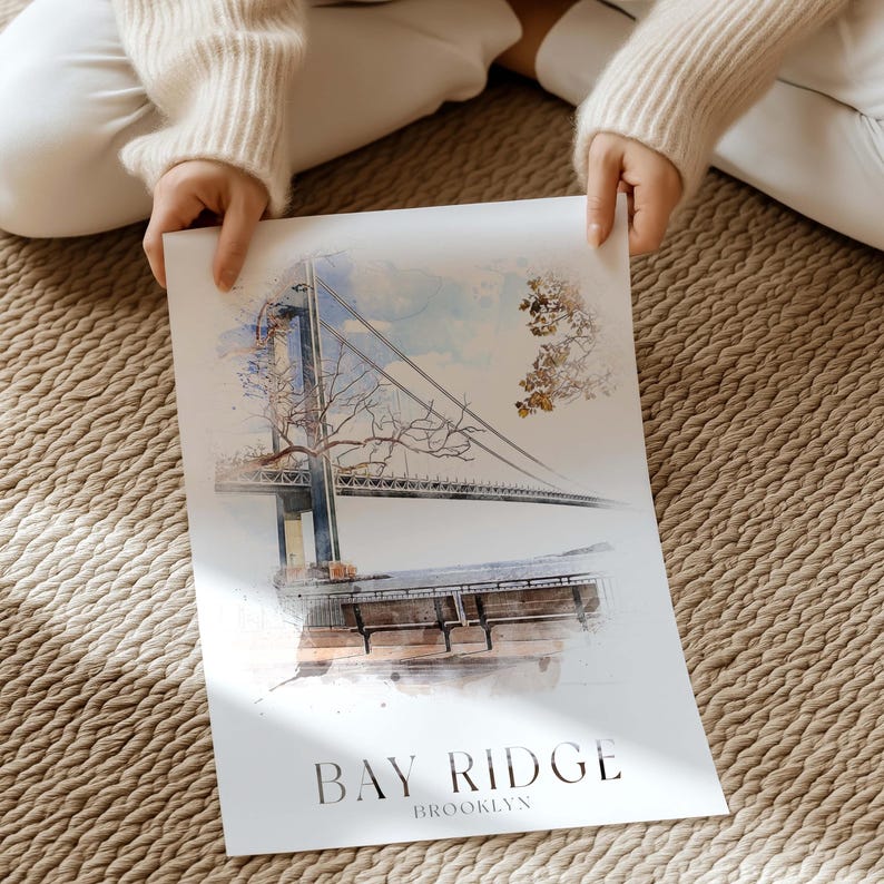 Bay Ridge Drawimg Bay Ridge Brooklyn Print, New York - Etsy