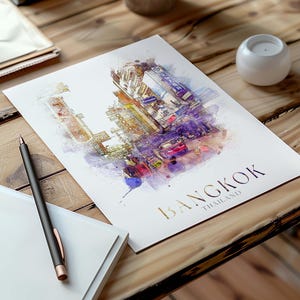 Bangkok Print, Thailand Travel Print