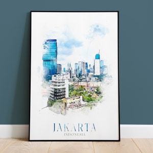 Jakarta Print, Indonesia Travel Print