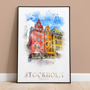 Stockholm Print, Sweden Travel Print