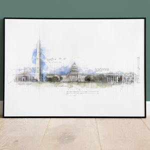 Washington DC Skyline Print
