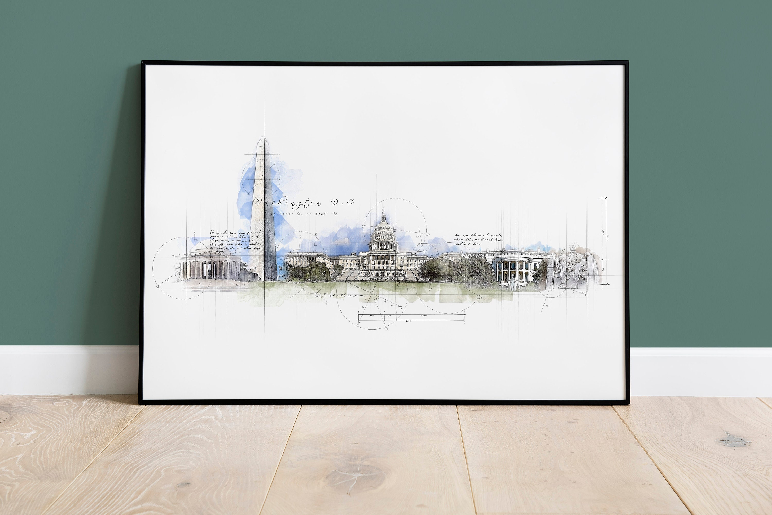 Washington DC Skyline Print