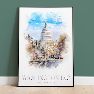 Washington DC Print, Travel Print