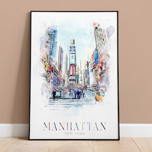 Manhattan New York Print