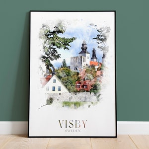 Visby Sweden Print, Travel Print