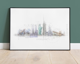 New York Skyline Print