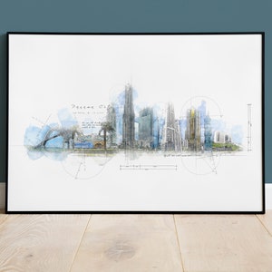 Panama City Skyline Print