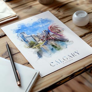 Calgary Print, Kanada Reisedruck