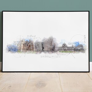 Belfast Skyline Print