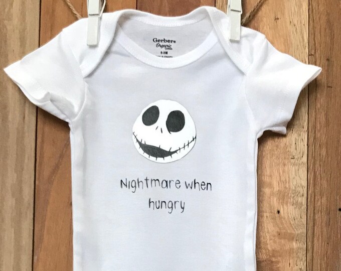 nightmare when hungry baby onesie baby boy outfit newborn onesie jack skellington halloween nightmare before christmas halloween baby - Nightmare Before Christmas Baby Onesie nightmare when hungry baby onesie baby boy outfit newborn onesie jack skellington halloween nightmare before christmas halloween baby - Nightmare Before Christmas Baby Onesie