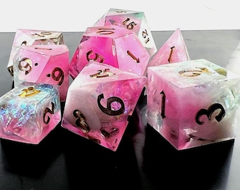 Unicorn dreams 9-piece dice set