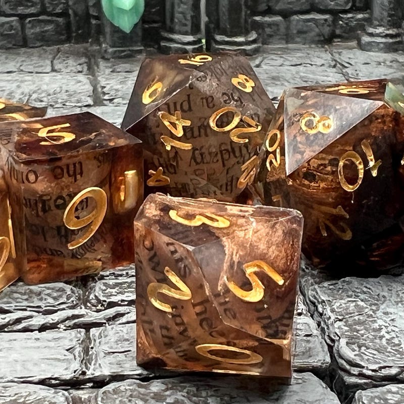 Book Dice D20 - Etsy