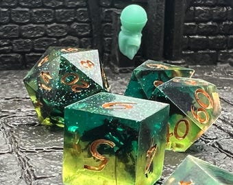 Kelp Forest- Handmade Dice set!