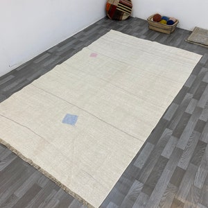 Handgewebter natürlicher Hanfteppich, 1,5x2,5m Bio-Juteteppich