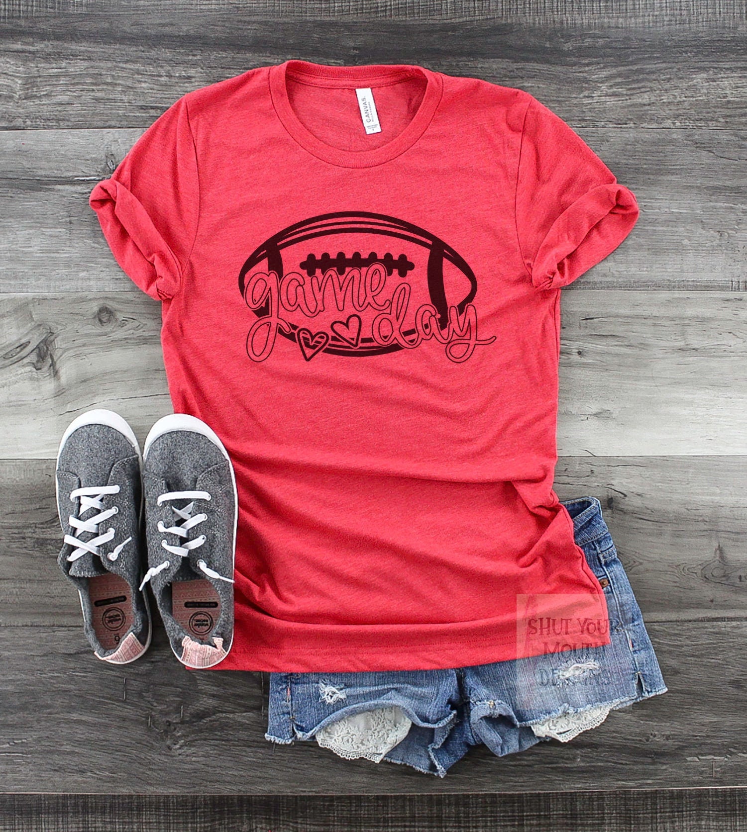 Game Day Football Shirt / Cute Womens Football Shirt / Etsy