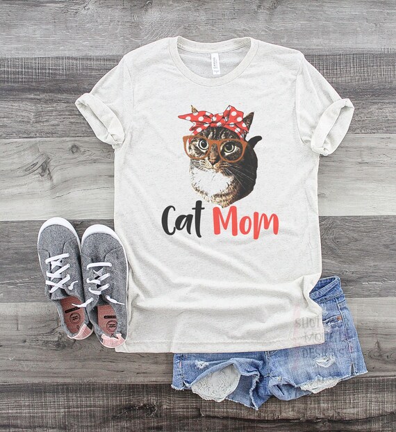 Cat Mom Shirt Cute Women Shirt Fur Mom Fur Mama Fur Momma | Etsy