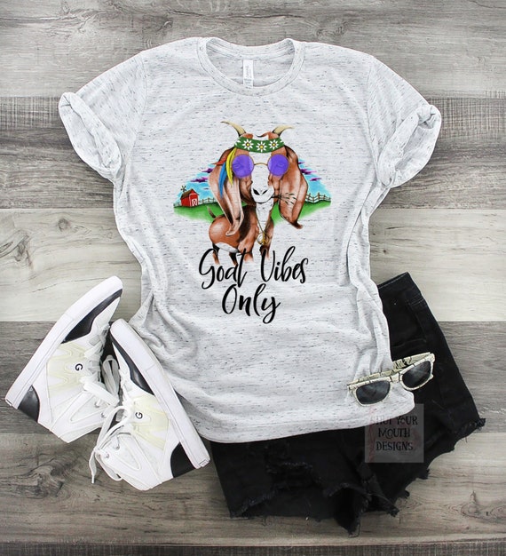 Goat Vibes Only / Goat Shirt / Farm Girl Shirt / Farmer Shirt | Etsy