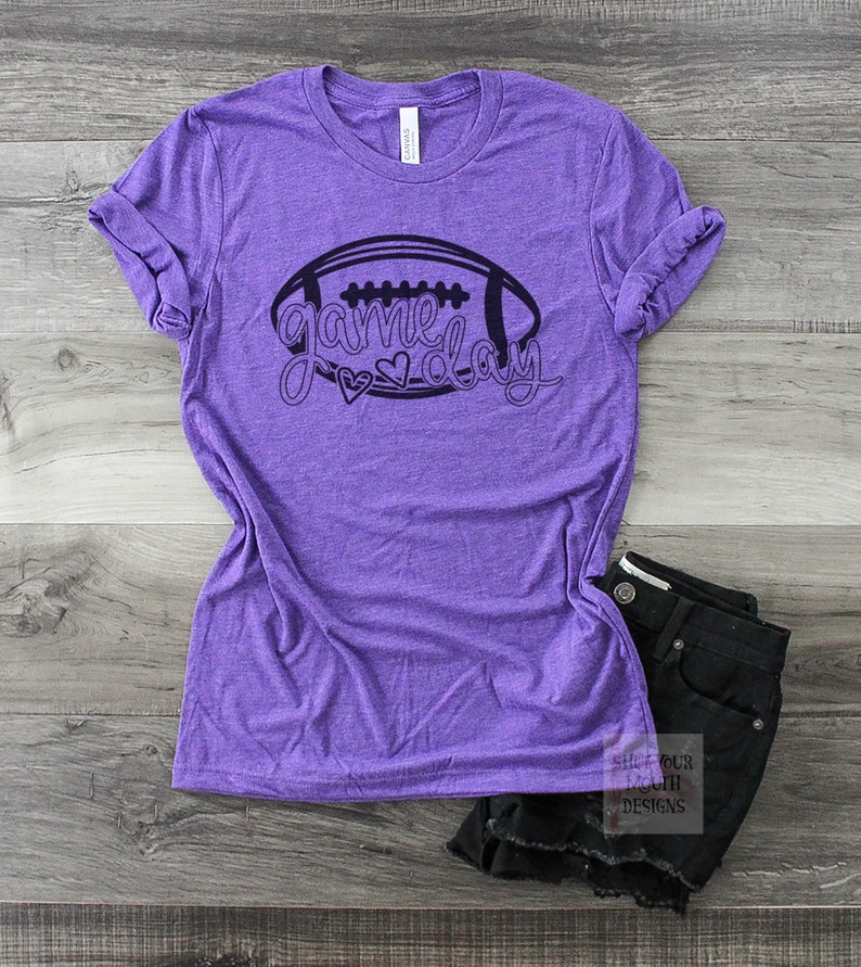 Game Day Football Shirt / Cute Womens Football Shirt / Etsy