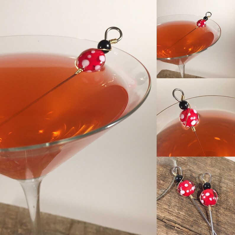 Martini pick Cocktail Pick Stainless Steel Appetizer pick Etsy