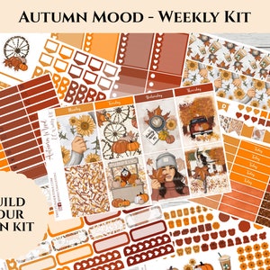 Autumn Mood / Erin Condren neue Größe / Wochenplaner Kit / Planner Stickers / VertikalEr Planer Kit