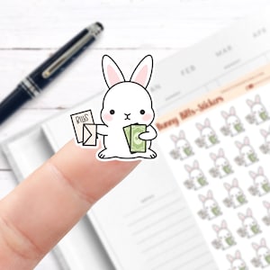 Bunny Bills Stickers // Planner Stickers // Functional Planner Stickers // Printed Stickers