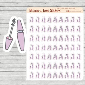 Stickers icônes mascara // Stickers agenda // Stickers agenda fonctionnels // Stickers imprimés