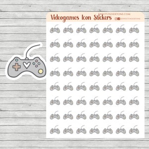 Videospiele Aufkleber // Planer Aufkleber // Funktionale Planer Aufkleber // Gedruckte Aufkleber