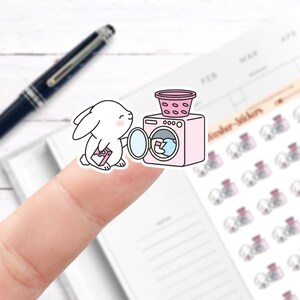 Bunny Washi Aufkleber // Planer Aufkleber // Funktionale Planer Aufkleber // Gedruckte Aufkleber