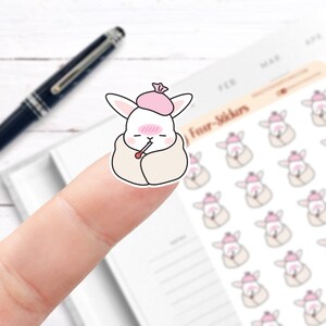 Bunny Fever Sticker / / Planner Sticker / / funktionale Planner Sticker / / gedruckte Sticker