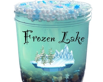 Frozen Lake, slime, clear slime, sensory toy, cloud Slime, Scented Slime, winter Slime, Christmas gift, Slime Shop, Arctic slime shop