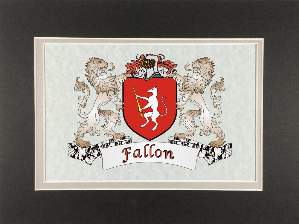 Fallon Irish Coat of Arms Print - Frameable 9