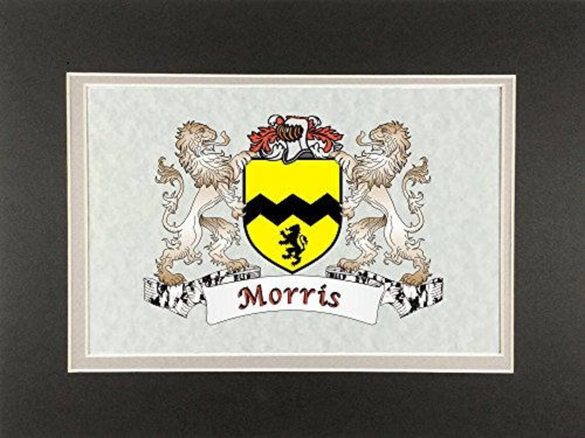 Morris Irish Coat of Arms Print Frameable 9 x 12 Etsy